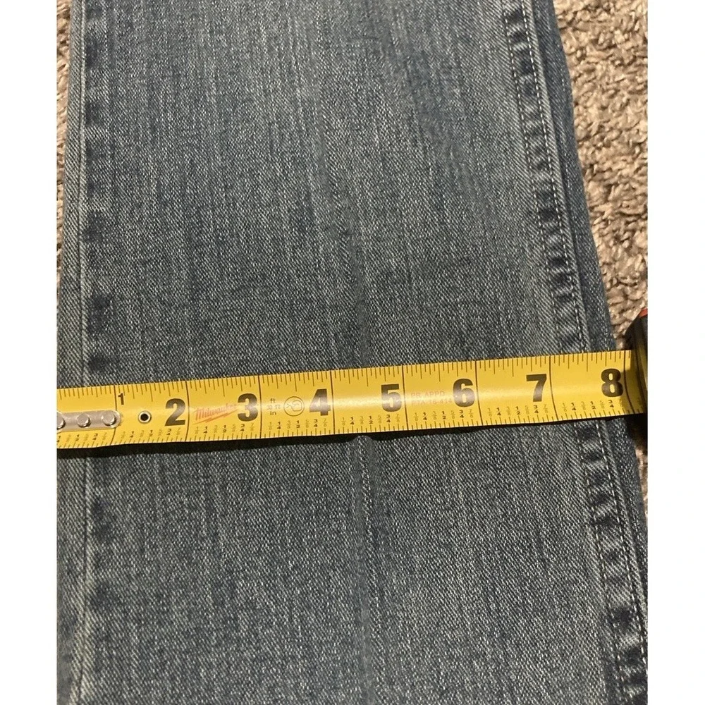 Lee Premium Select Straight Jeans Boys Size 18 R M Wash Blue Denim 31x31